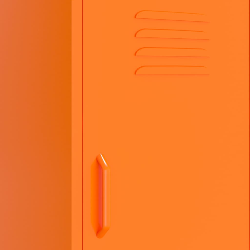 vidaXL Szafka, pomarańczowa, 42,5x35x101,5 cm, stalowa