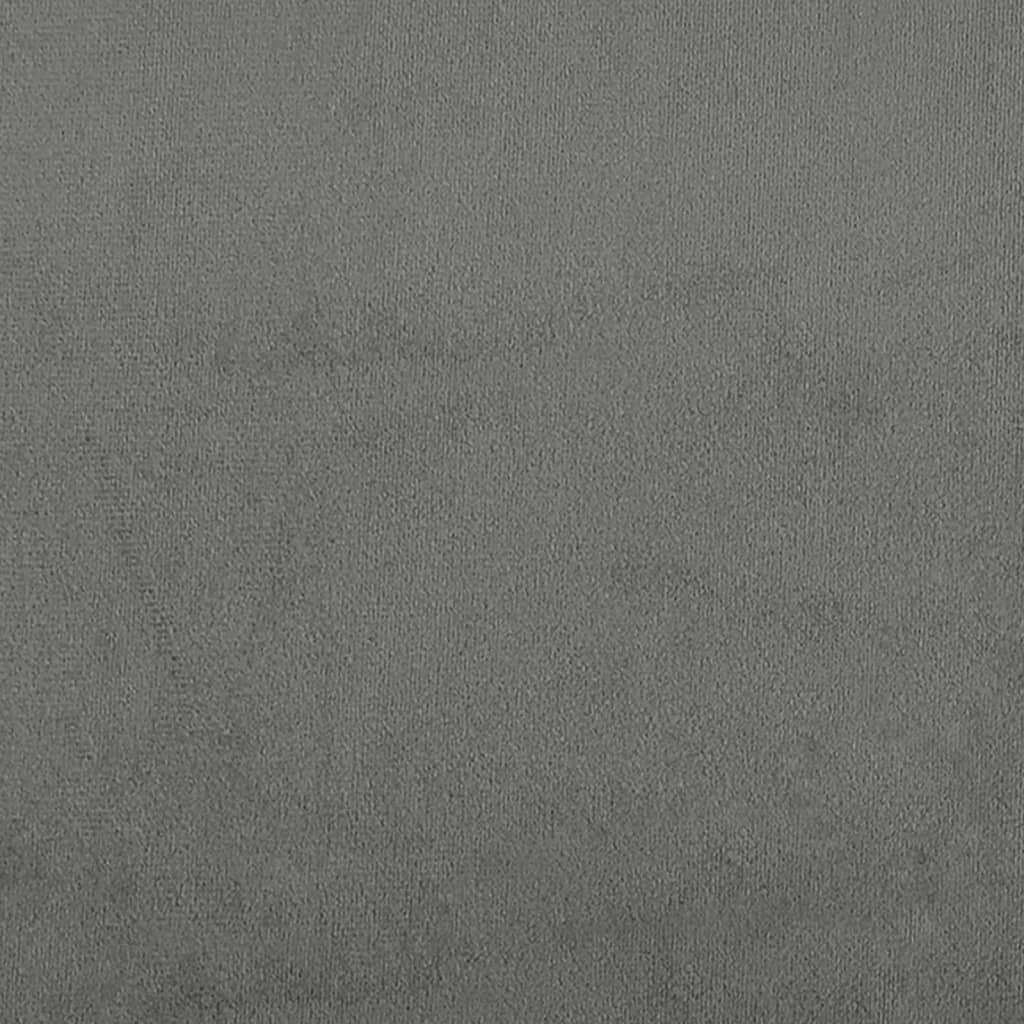 vidaXL Podnóżek, ciemnoszary, 60x50x41 cm, tapicerowany mikrofibrą