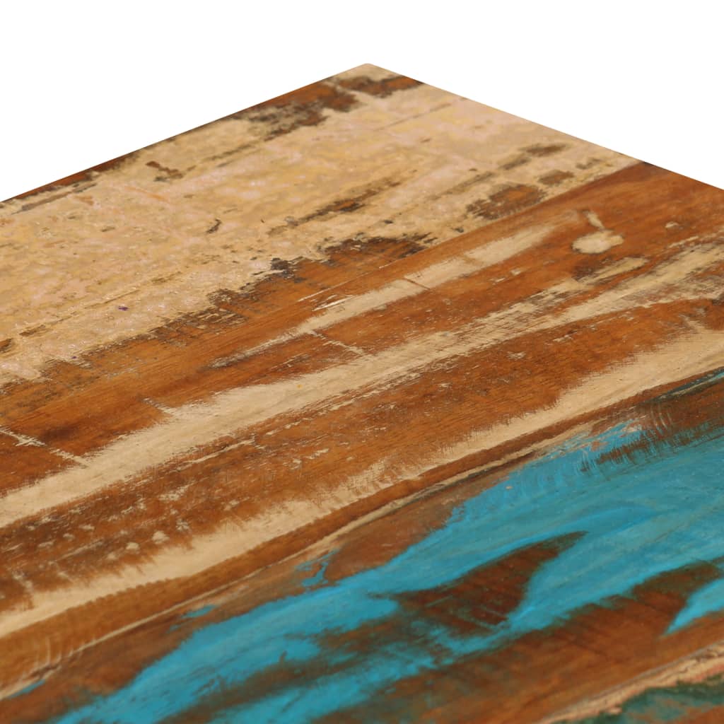 vidaXL Stolik kawowy, 100x50x35 cm, lite drewno z odzysku i stal