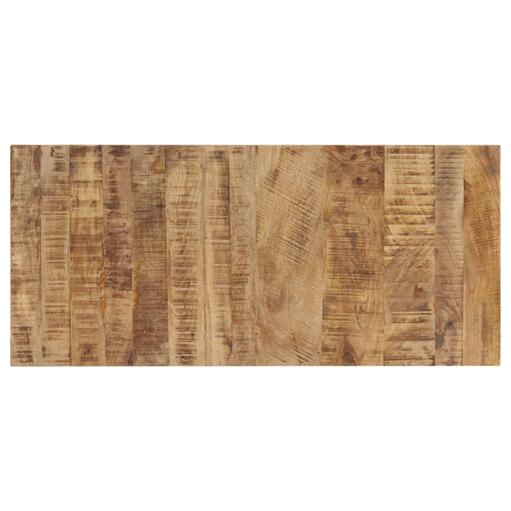 vidaXL Stolik kawowy na kółkach, lite drewno mango, 110 x 50 x 37 cm