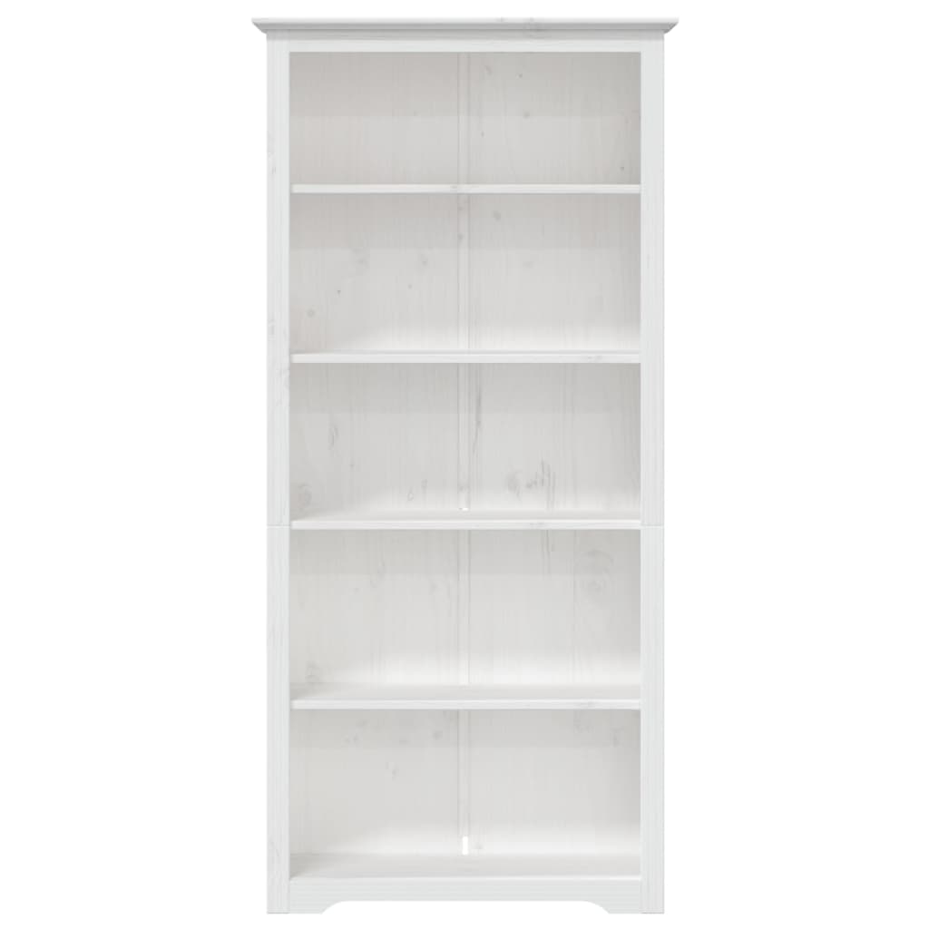 vidaXL Biblioteczka BODO, biała, 80x38x180 cm, sosnowa, 5 półek