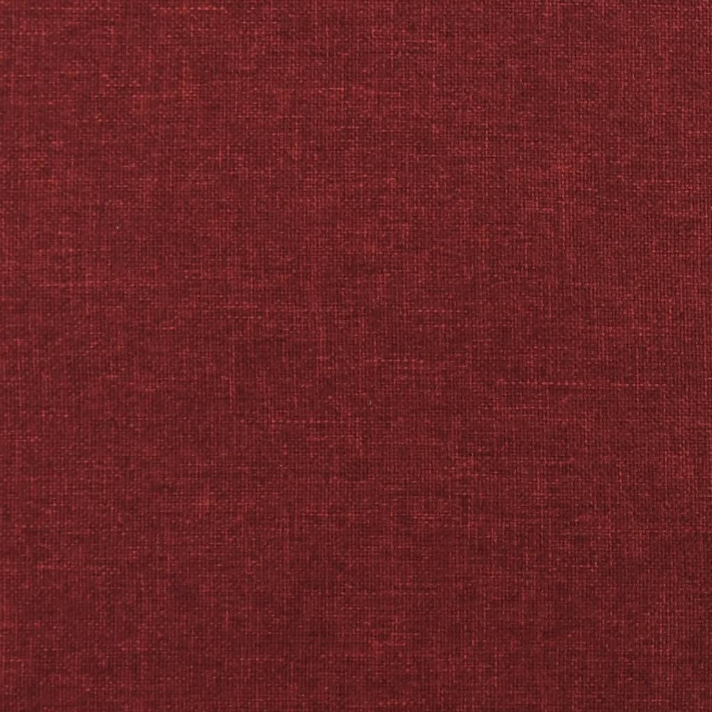 vidaXL Szezlong z wałkiem, bordowy, tapicerowany tkaniną