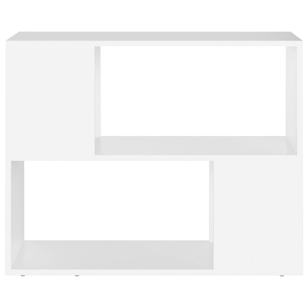 vidaXL Szafka TV, biała, 80x24x63 cm, materiał drewnopochodny