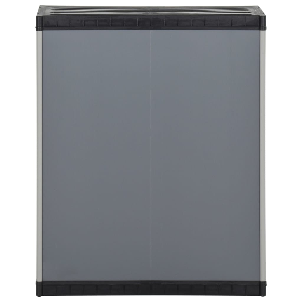 vidaXL Kosz na na śmieci, w formie szafki, szaro-czarny, 68x40x85 cm