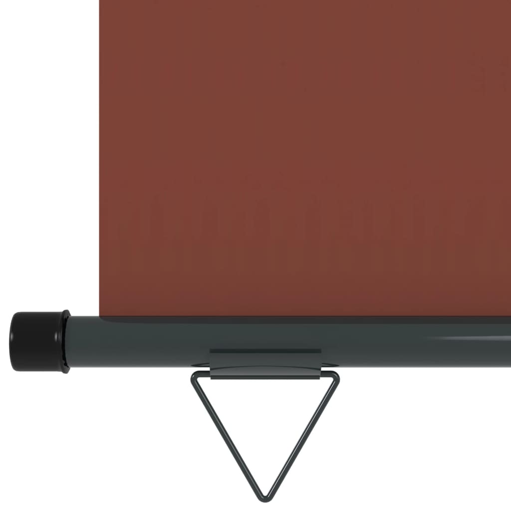 vidaXL Markiza boczna na balkon, 145x250 cm, brązowa
