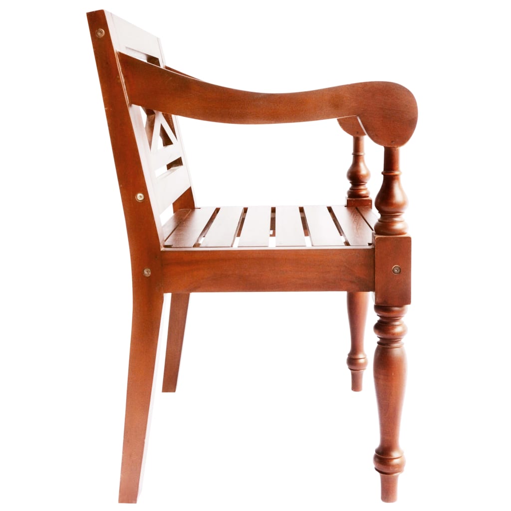 vidaXL Krzesła Batavia, 2 szt., ciemnobrązowe, lite drewno mahoniowe