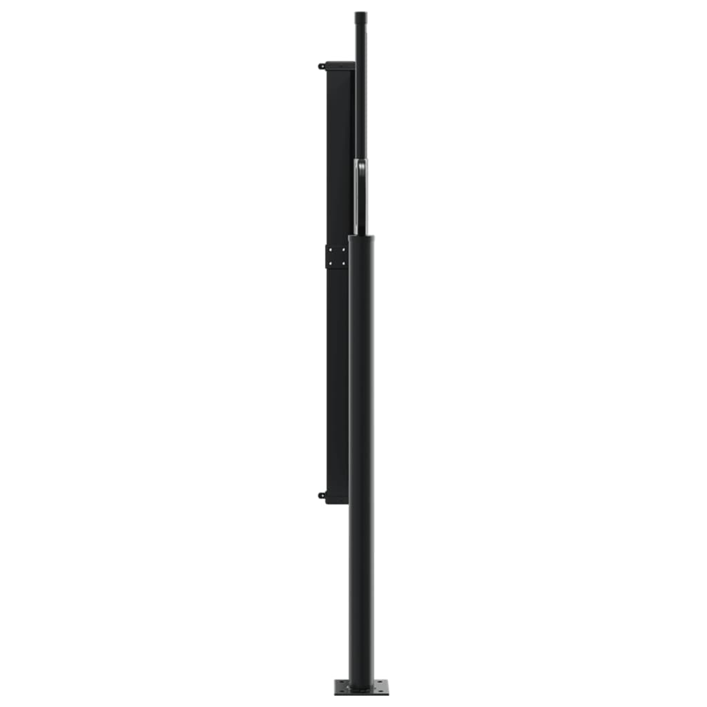 vidaXL Zwijana markiza boczna, czarna, 120x300 cm