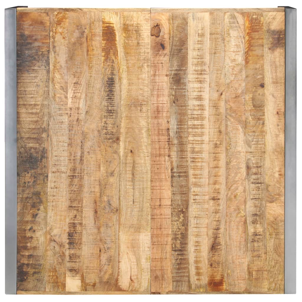 vidaXL Stolik kawowy, 120 x 120 x 40 cm, surowe drewno mango