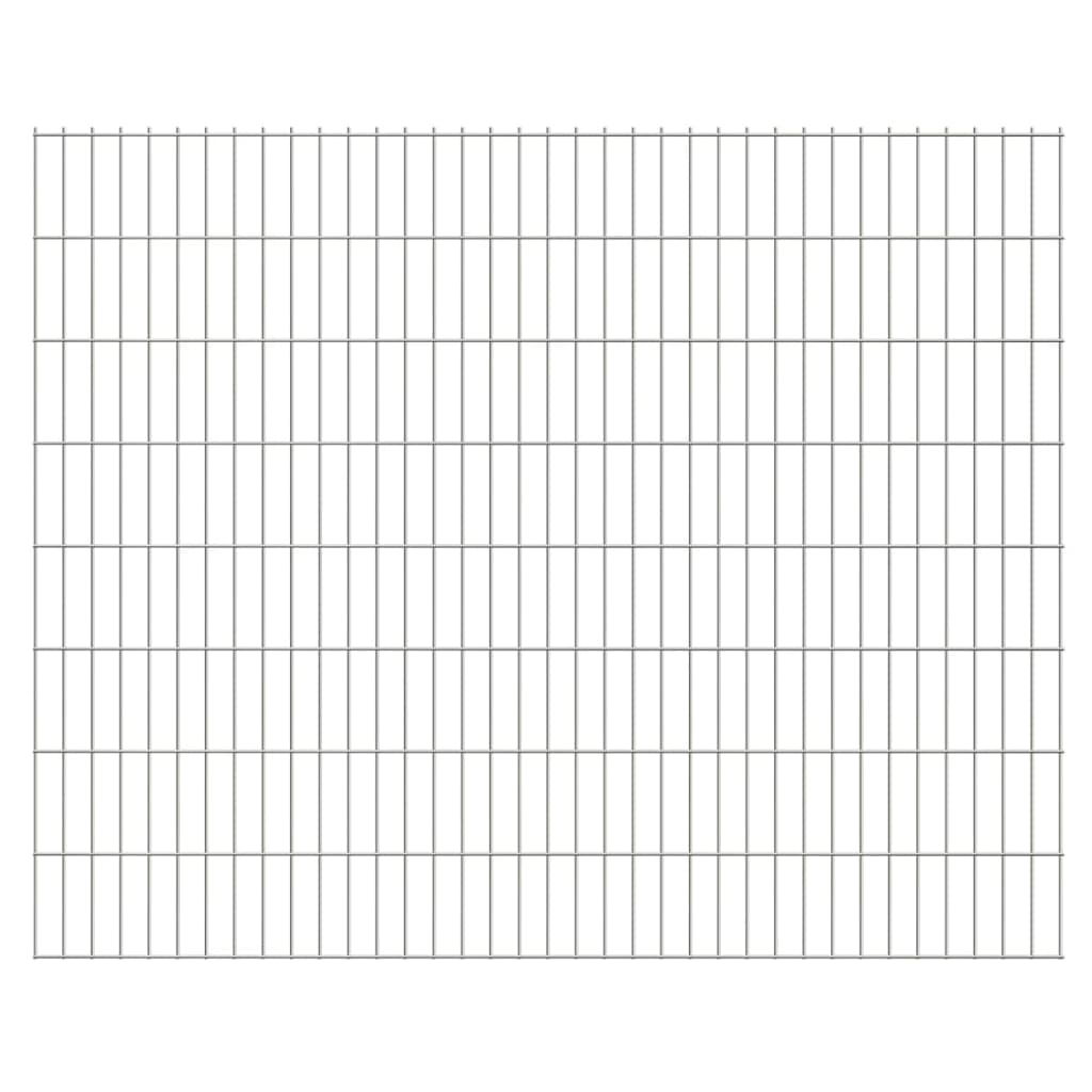 vidaXL Panel ogrodzeniowy 2D, 2,008 x 1,63 m, srebrny