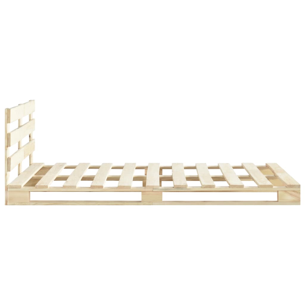 vidaXL Rama łóżka z palet, lite drewno sosnowe, 180 x 200 cm