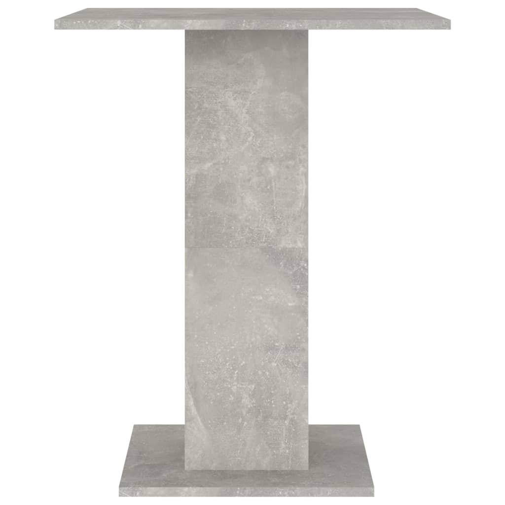 vidaXL Stolik bistro, szarość betonu, 60x60x75 cm, płyta wiórowa