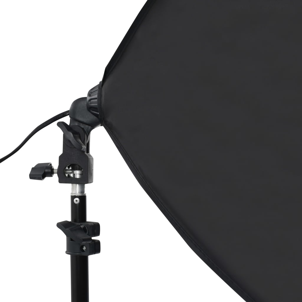 vidaXL Zestaw studyjny z lampami softbox, tłami i parasolkami
