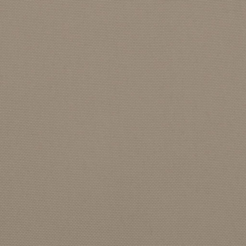 vidaXL Poduszka na ławkę ogrodową, taupe, 200x50x7 cm, tkanina