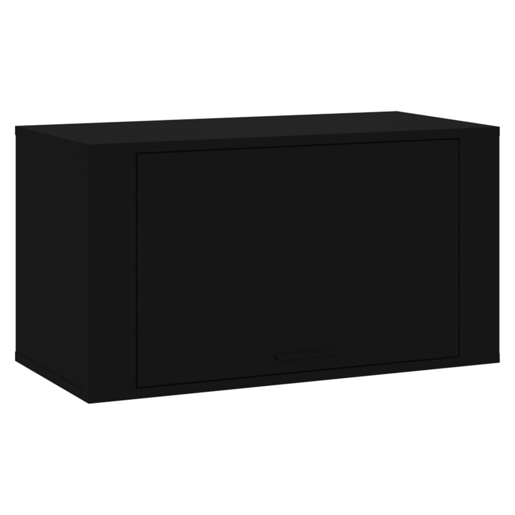 vidaXL Ścienna szafka na buty, czarny, 70x35x38 cm