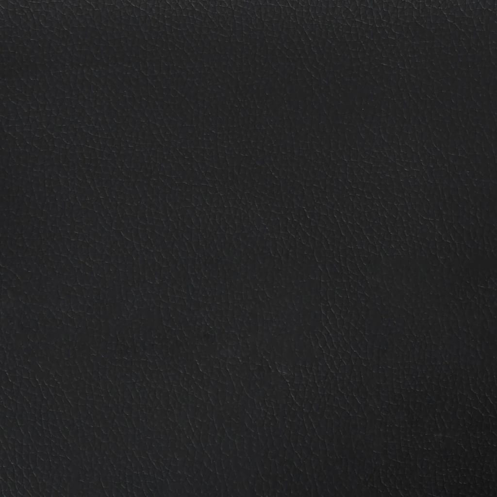 vidaXL Materac kieszeniowy, czarny, 180x200x20 cm, sztuczna skóra
