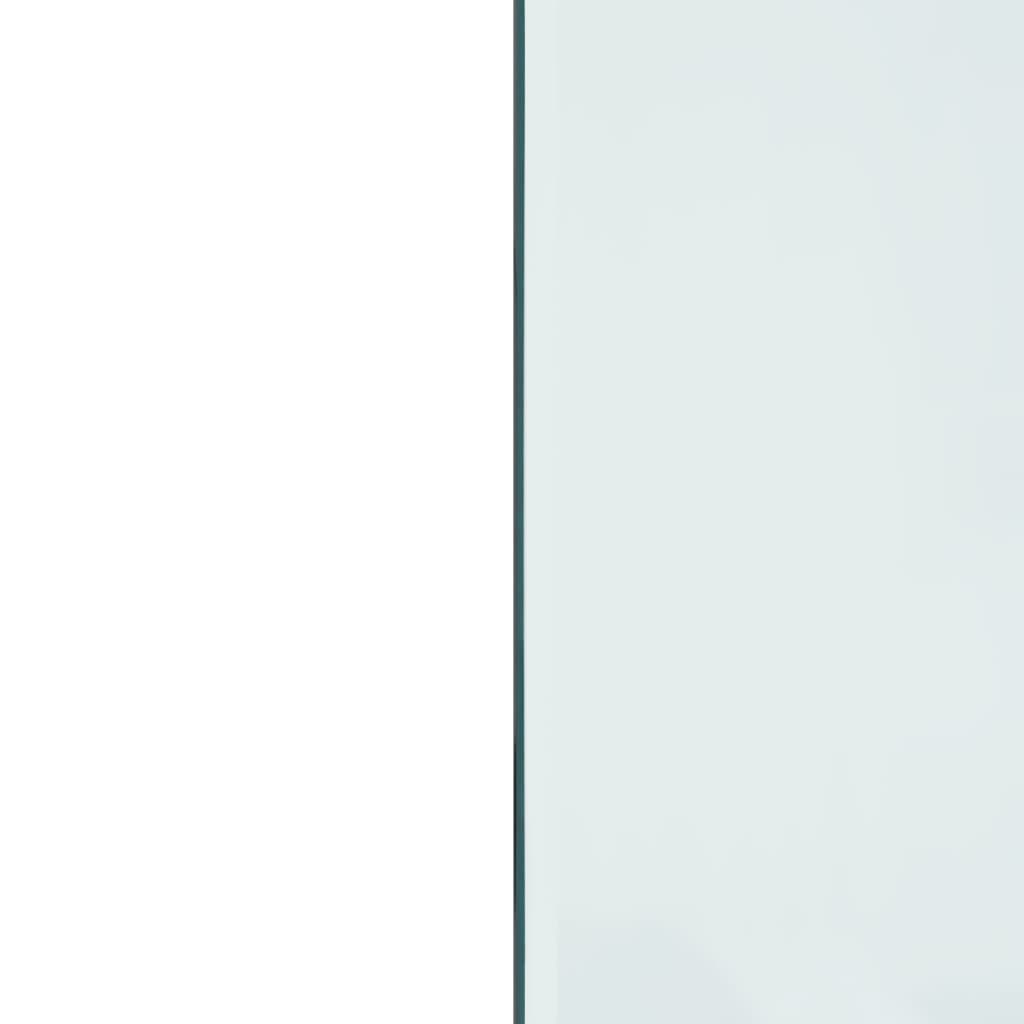 vidaXL Panel kominkowy, szklany, prostokątny, 120x50 cm