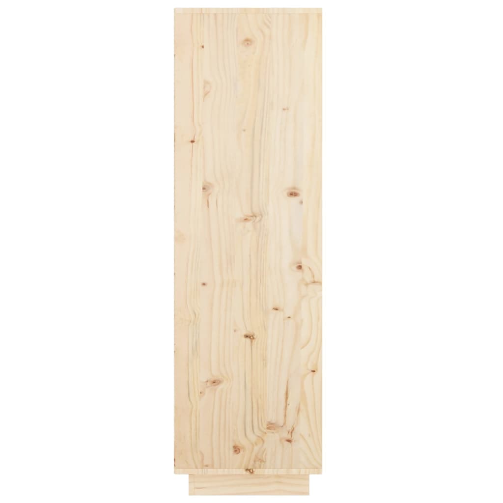 vidaXL Wysoka szafka, 74x35x117 cm, lite drewno sosnowe