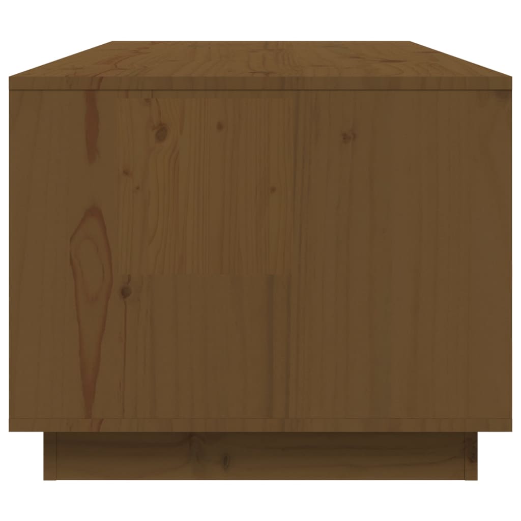 vidaXL Stolik kawowy, miodowy brąz, 100x50x41 cm, lite drewno sosnowe