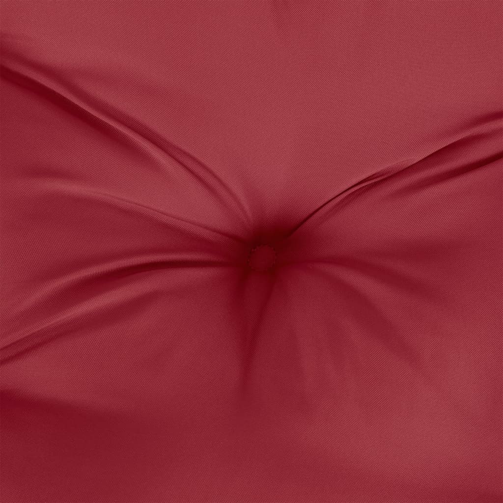 vidaXL Poduszka na ławkę ogrodową, winna czerwień 100x50x7 cm, tkanina