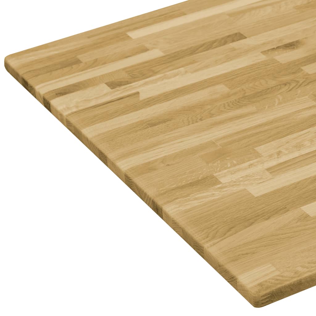 vidaXL Prostokątny blat do stolika z drewna dębowego, 23 mm, 100x60 cm