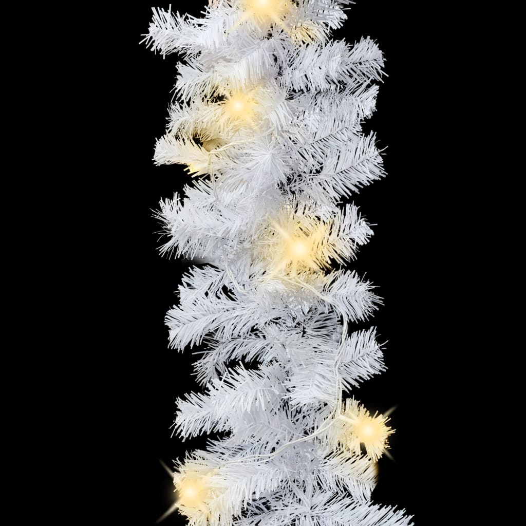 vidaXL Świąteczna girlanda z lampkami LED, 5 m, biała