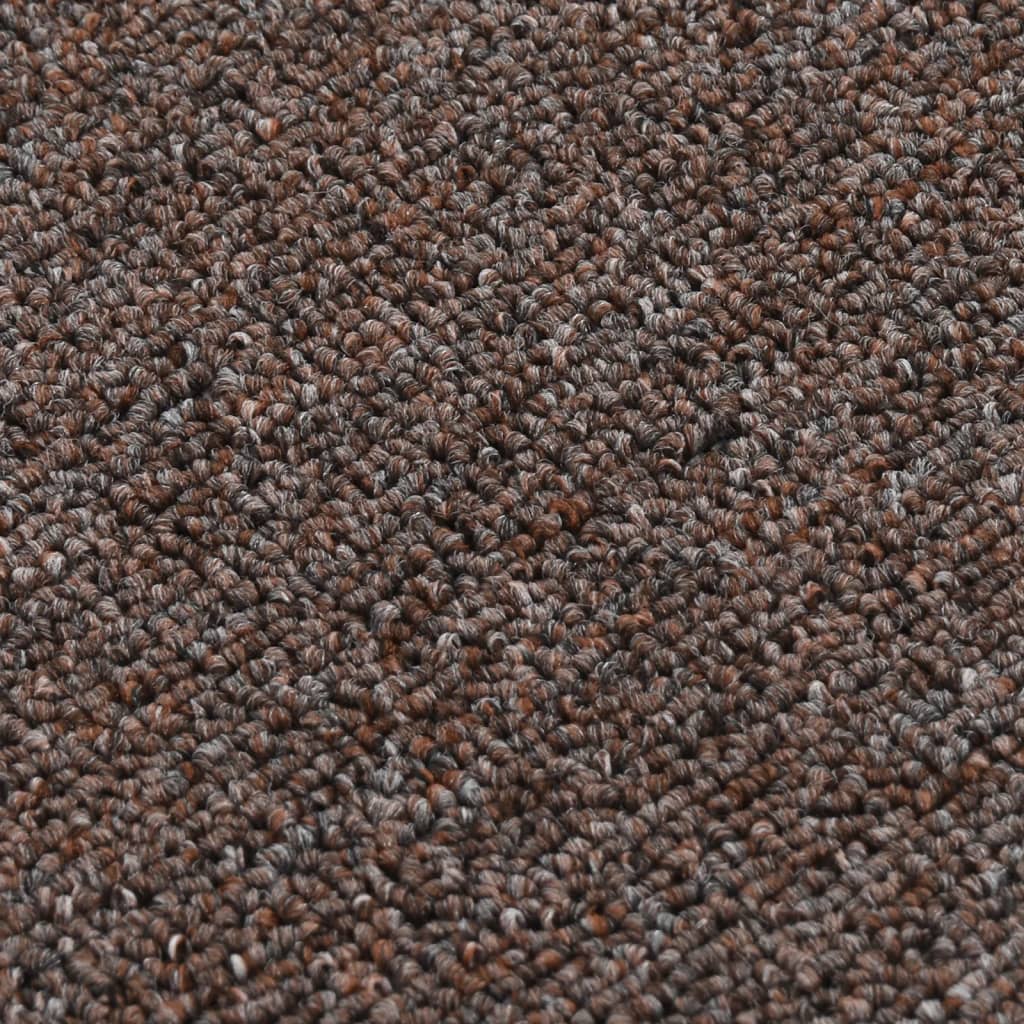 vidaXL Antypoślizgowe nakładki na schody, 15 szt., 75x20 cm, brązowe