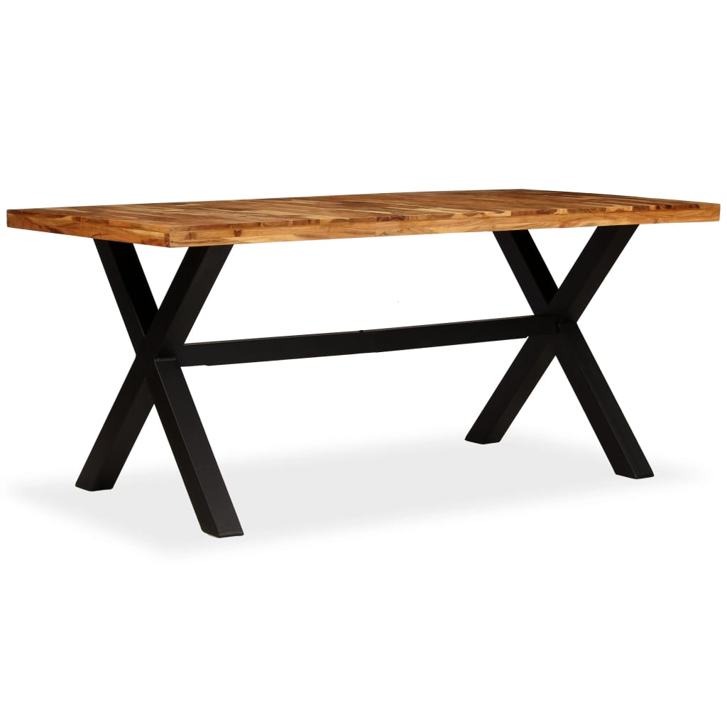 vidaXL Stół do jadalni z drewna akacjowego i mango, 180x90x76 cm