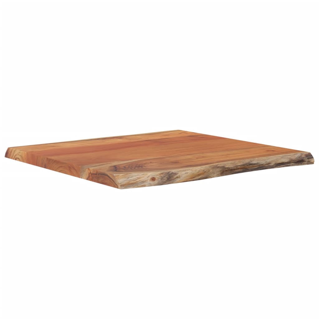 vidaXL Stolik boczny, 40x40x2,5 cm, drewno akacjowe, naturalna krawędź