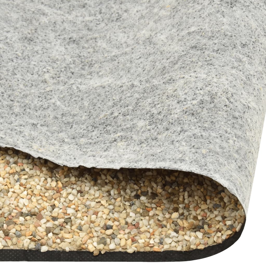 vidaXL Wykładzina do oczka wodnego, z kamyczkami, piaskowa, 500x40 cm