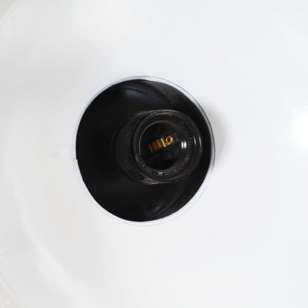 vidaXL Industrialna lampa wisząca, 32 cm, czarna, E27