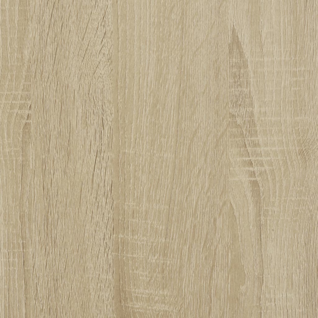 vidaXL Biurko, dąb sonoma, 100x45x76 cm, materiał drewnopochodny, stal