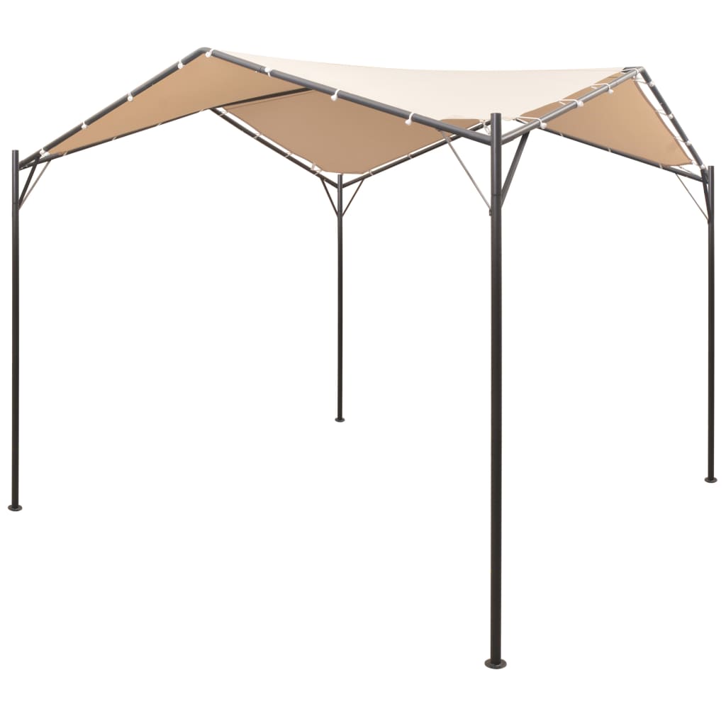 vidaXL Altana/namiot ogrodowy, 3x3 m, stal, beżowy