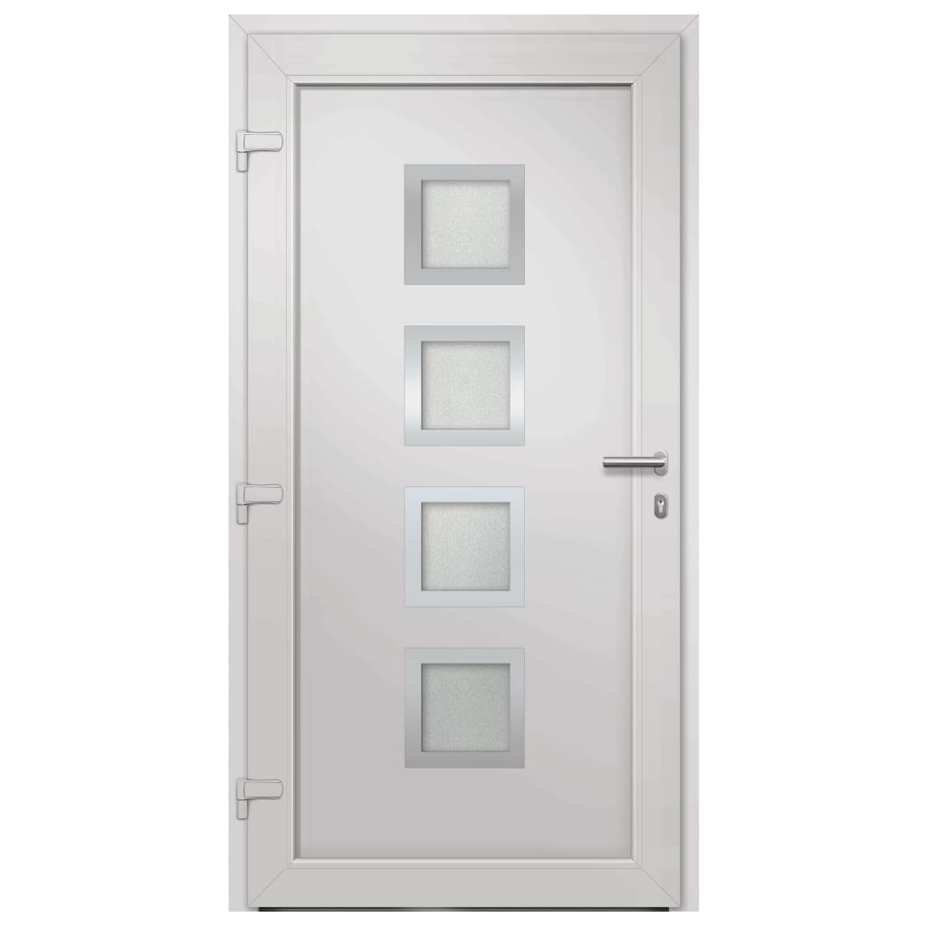 vidaXL Drzwi wejściowe zewnętrzne, antracytowe, 88 x 200 cm