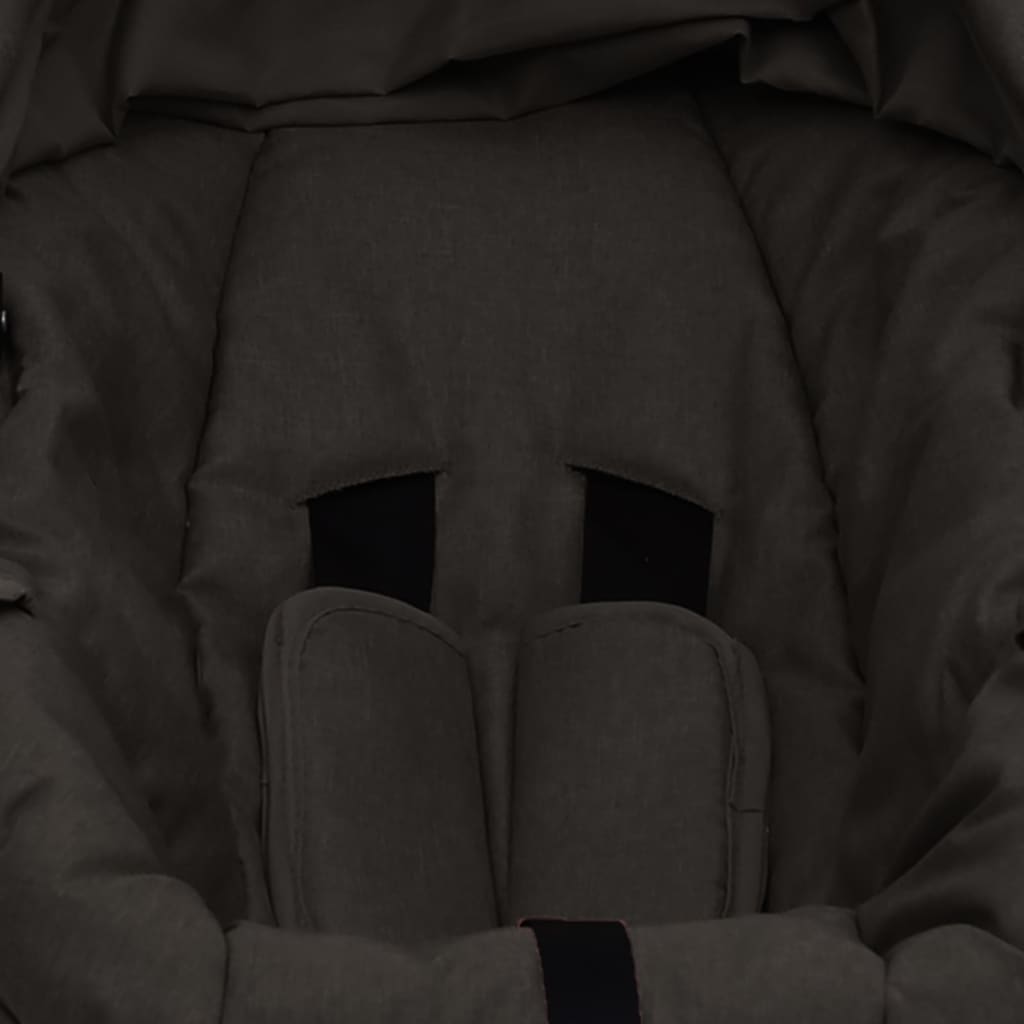 vidaXL Fotelik niemowlęcy do samochodu, antracytowy, 42x65x57 cm