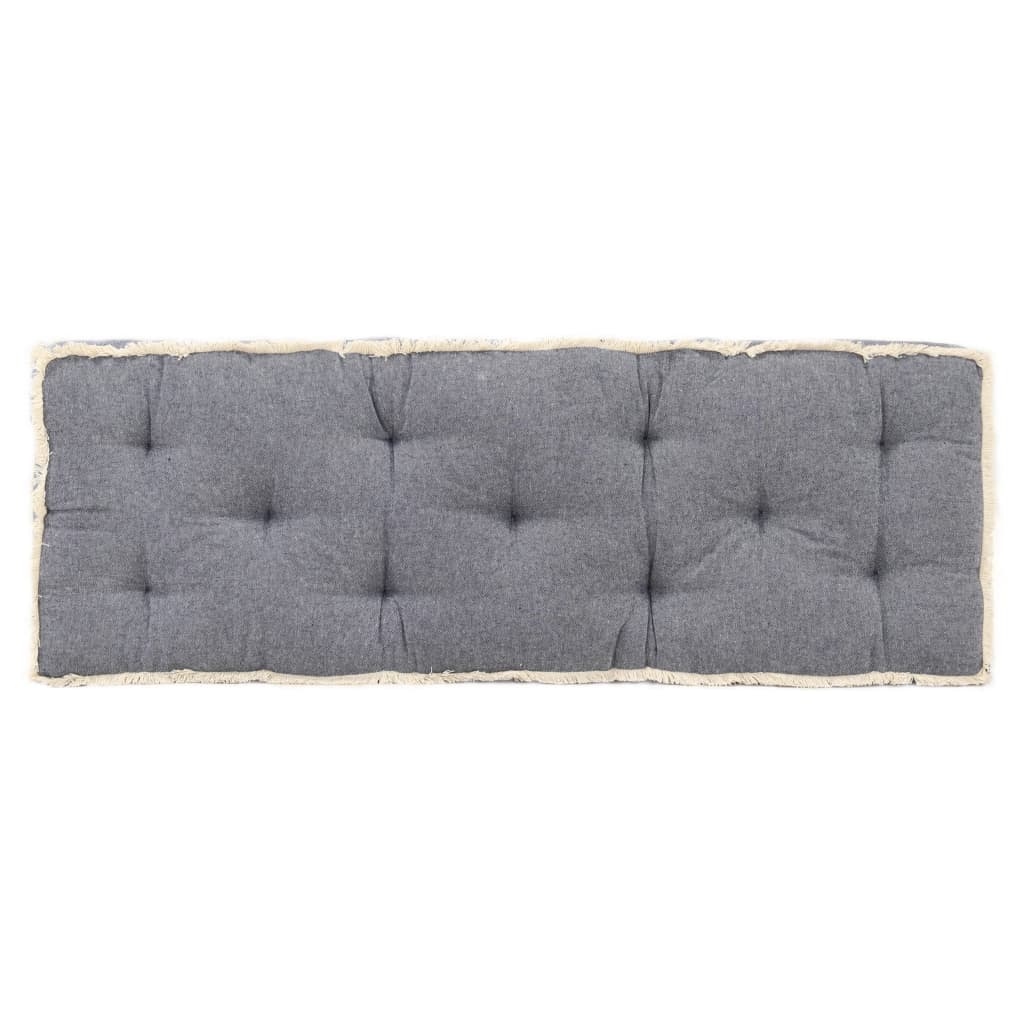 vidaXL Poduszka na sofę z palet, niebieska, 120x40x7 cm
