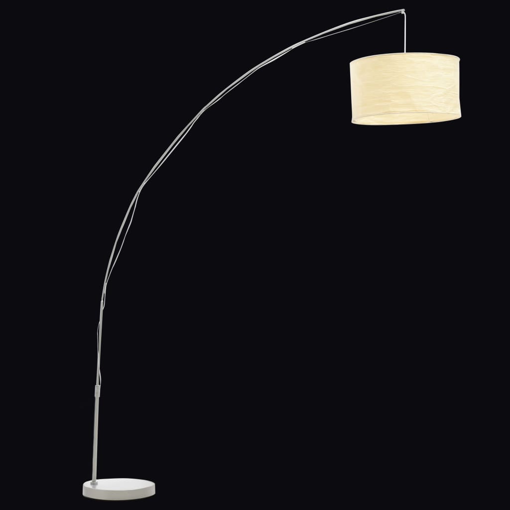 Regulowana lampa 192 cm kremowa