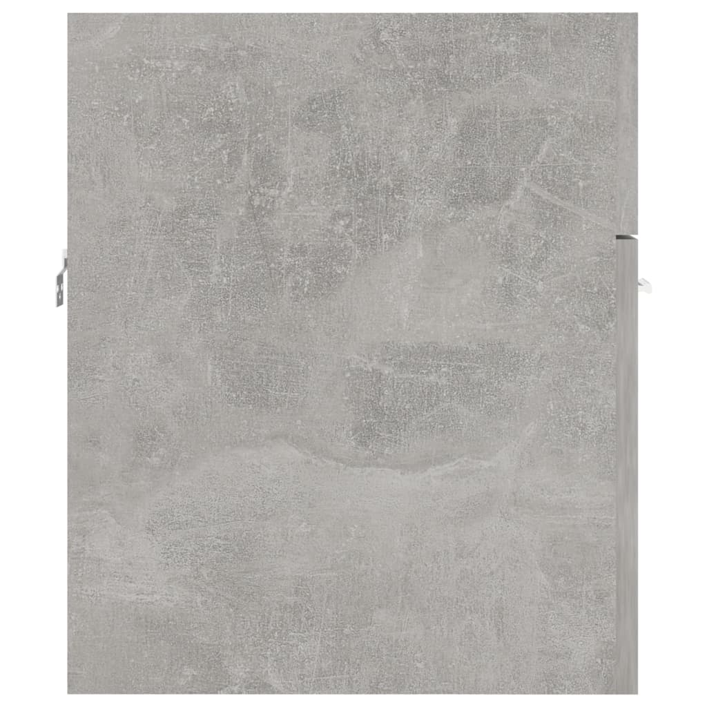 vidaXL Szafka pod umywalkę, szarość betonu, 41x38,5x46 cm, płyta