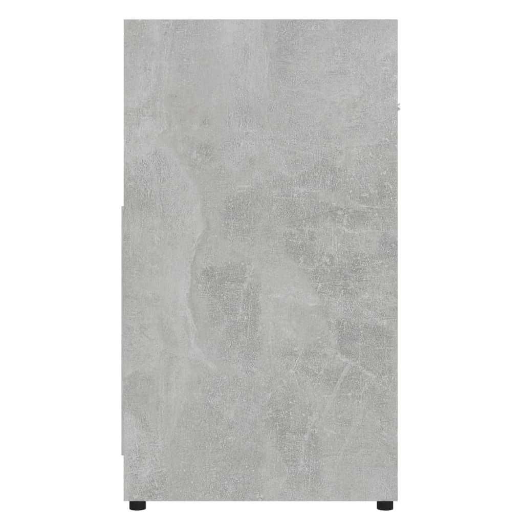 vidaXL Szafka łazienkowa, betonowa szarość, 60x33x61 cm