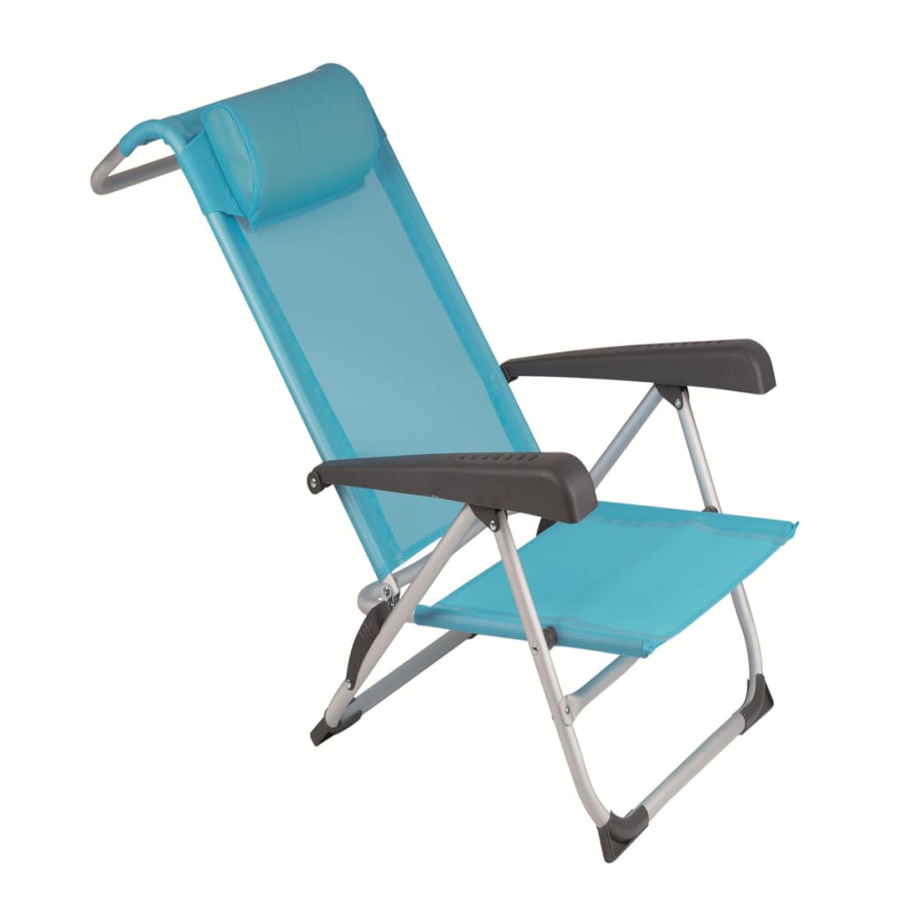Bo-Camp Krzesło plażowe, niebieskie, 1204784