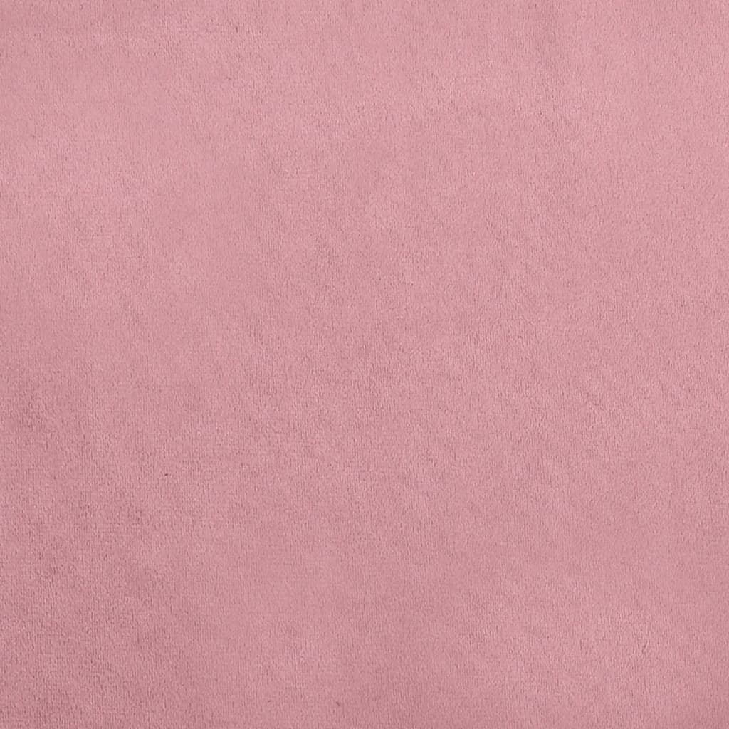 vidaXL Sofa dla dzieci, różowa, 70x45x26,5 cm, aksamit