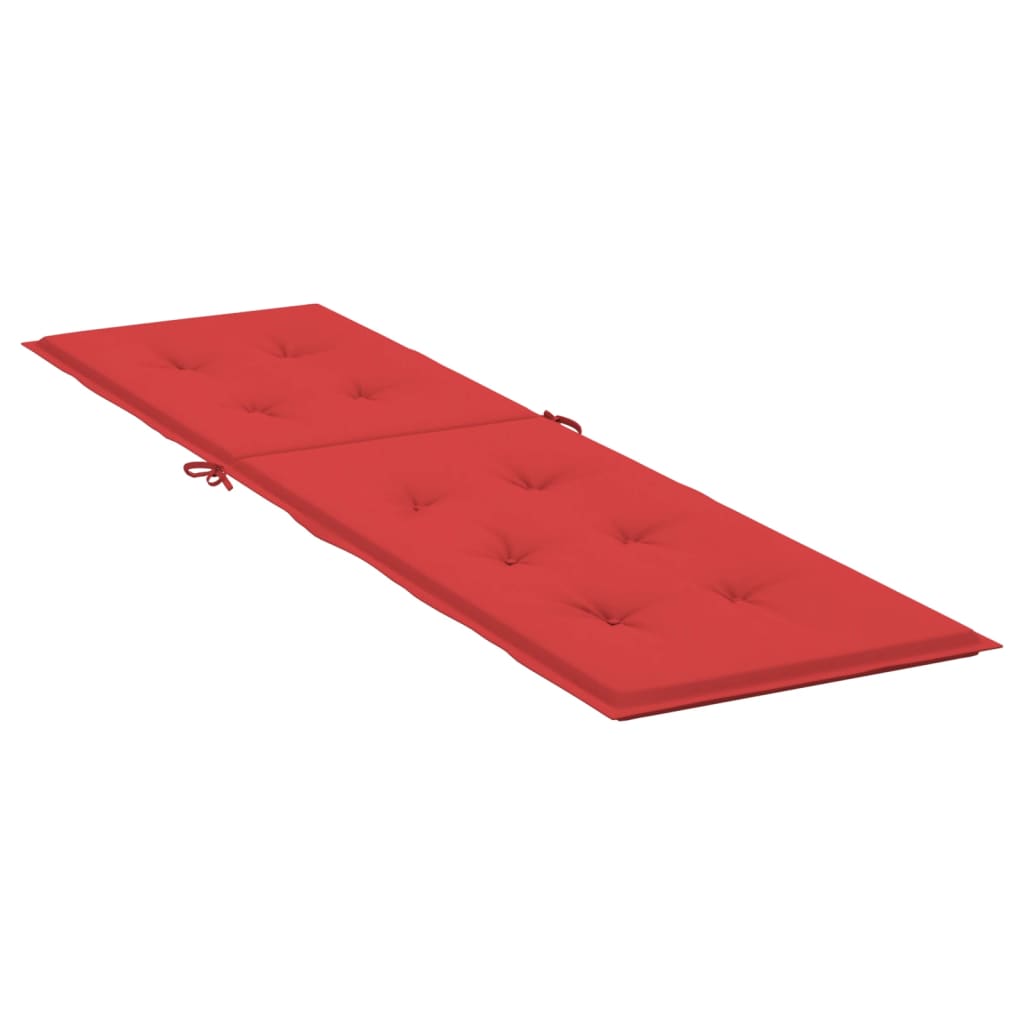vidaXL Poduszka na leżak, czerwona, (75+105)x50x3 cm