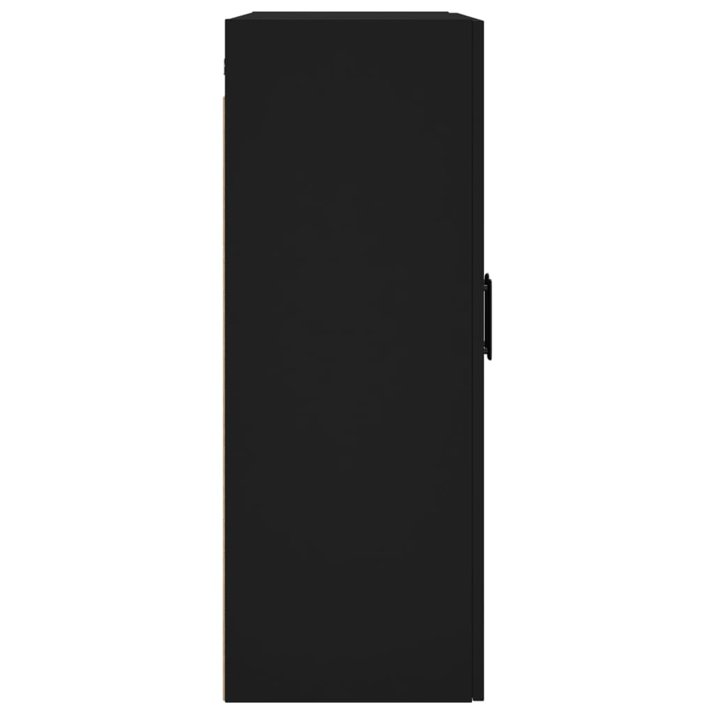 vidaXL Szafka wisząca, czarna, 69,5x34x90 cm