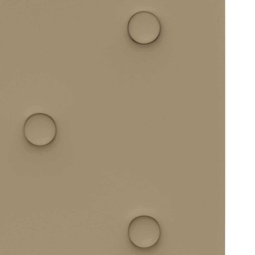 vidaXL Panele ścienne, 12 szt., cappuccino, 90x30 cm, sztuczna skóra