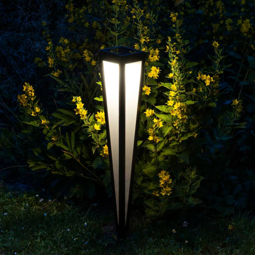 HI Ogrodowa lampka solarna słupek LED, 75 cm, czarna