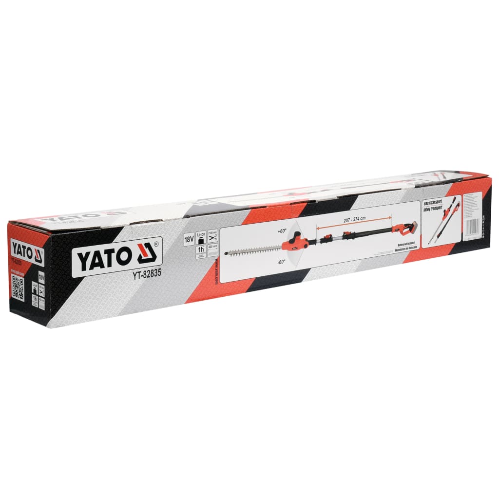 YATO Nożyce do żywopłotu bez akumulatora, 18 V, 420 mm
