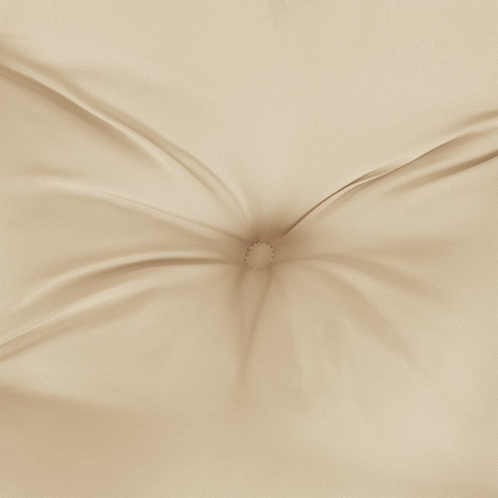 vidaXL Okrągła poduszka, beżowa, Ø 60 x11 cm, tkanina Oxford