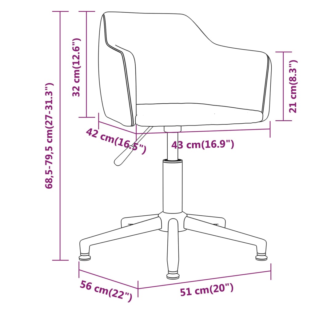 vidaXL Obrotowe krzesło biurowe, jasnoszare, obite aksamitem