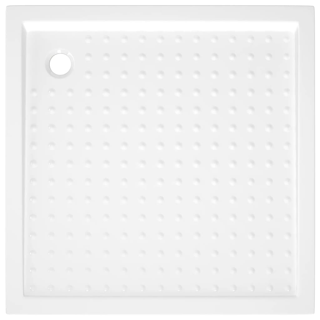 vidaXL Brodzik prysznicowy z wypustkami, biały, 90x90x4 cm, ABS
