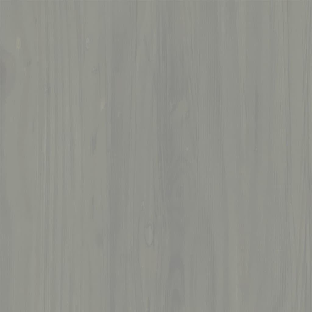 vidaXL Szafka z szufladami VIGO, 113x40x75 cm, szara, lita sosna