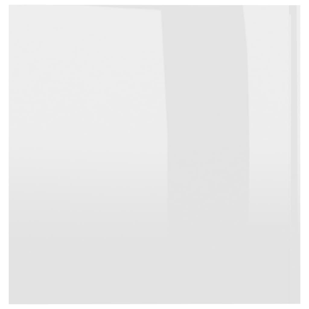 vidaXL Szafka ścienna, wysoki połysk, biała, 80x39x40cm, płyta wiórowa